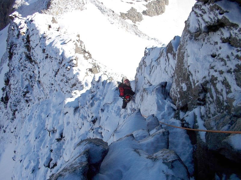Salita lungo la normale al Piz Bernina