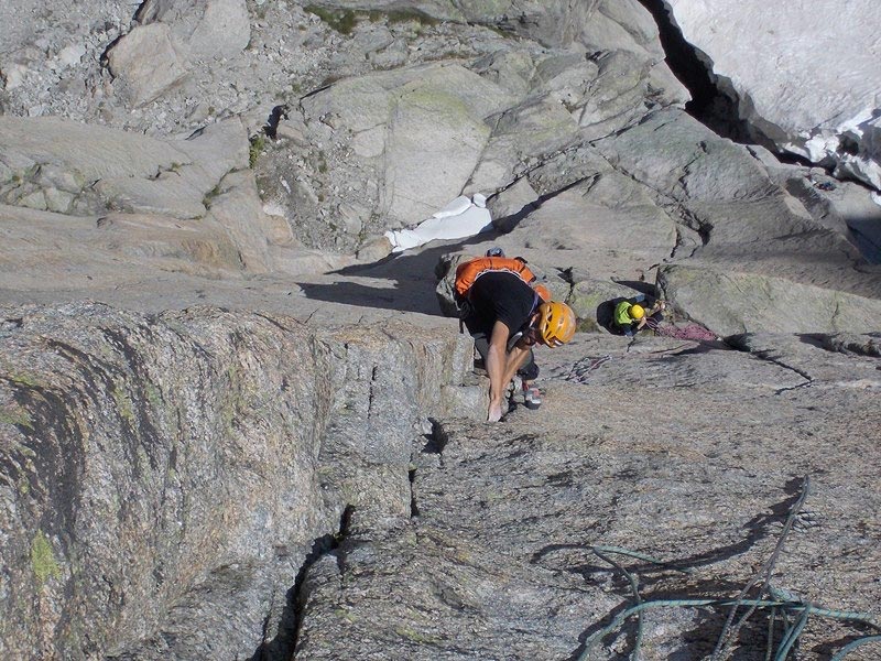 Sul granito del Monte Bianco