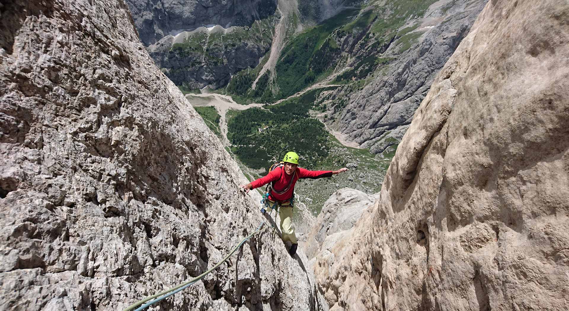 Arrampicare in Marmolada