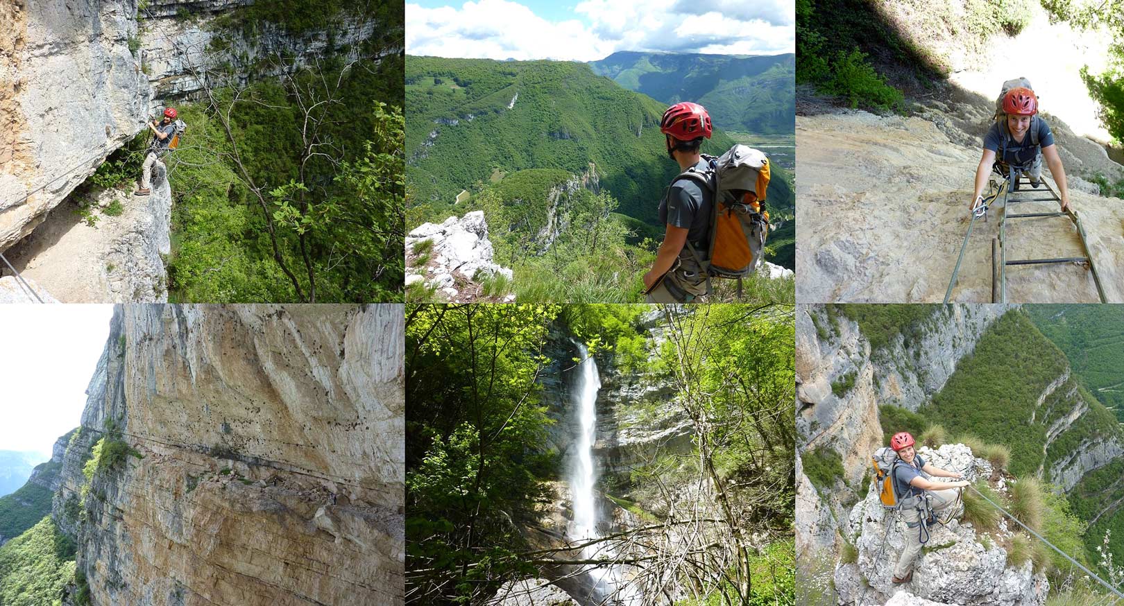 Via ferrata sul versante est del Monte Baldo